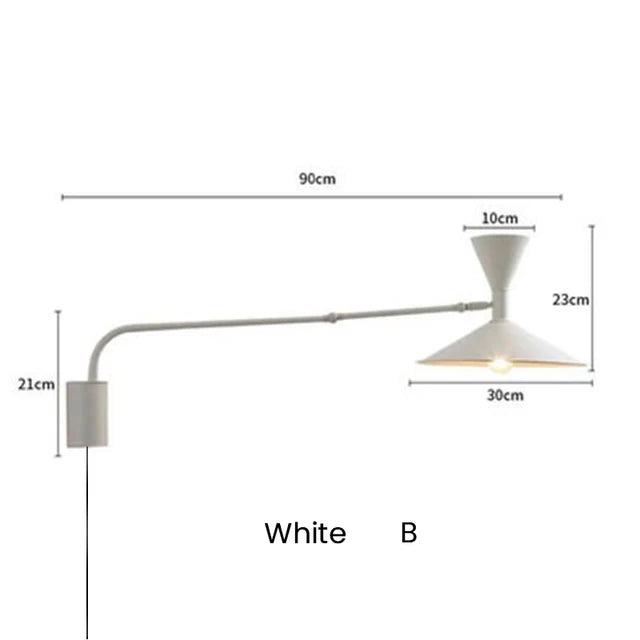Afralia™ Marseille Adjustable Wall Lamp Rotatable Sconce for Living Room & Bedroom