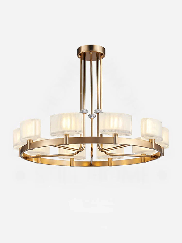 Afralia™ Crystal Glass LED Chandelier for Living & Dining Room with European Style