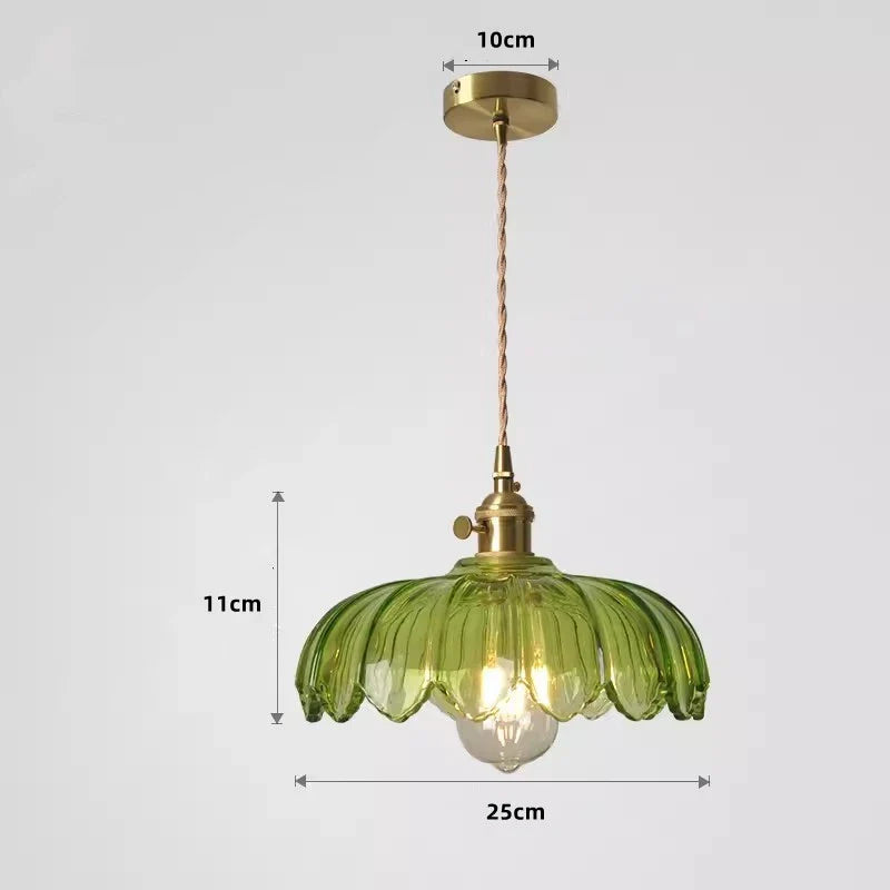 Afralia™ Stained Glass Pendant Lights | Vintage Art Glass Hanging Lamp for Kitchen and Dining Room