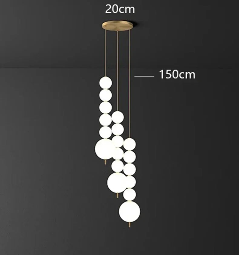 Afralia™ Nordic Pendant Chandelier Dining Room Ceiling Lamp Living Room Hanging Light