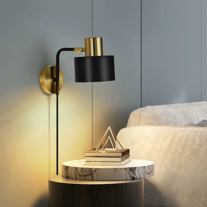 Afralia™ Nordic Luxury LED Wall Lamp, Bedroom Bedside Lights for Home Decoracion