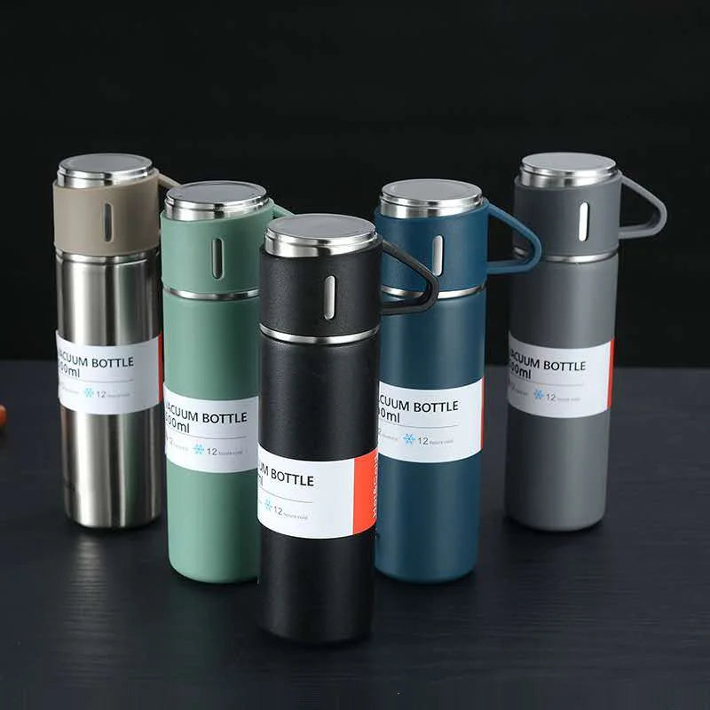 Afralia™ 500ML Stainless Steel Vacuum Insulated Water Bottle - Ideal for Hot and Cold Drinks