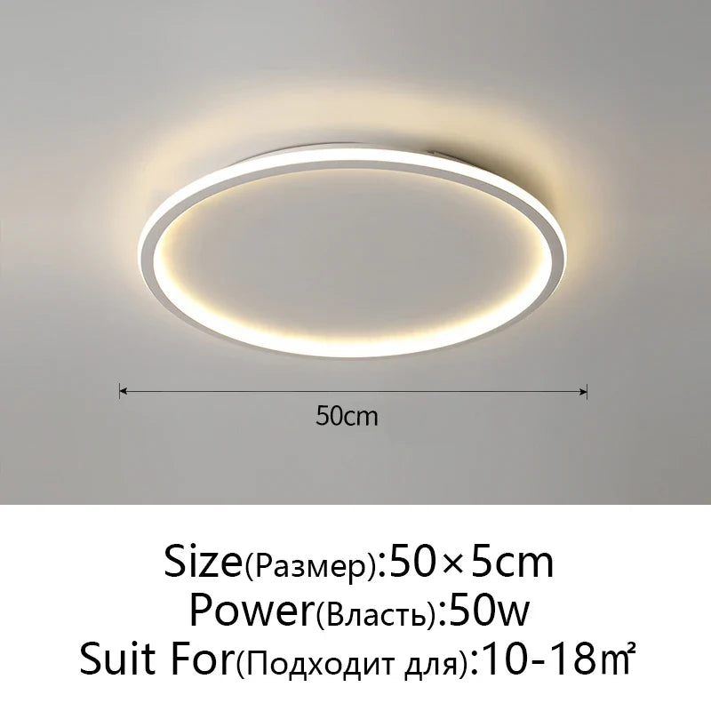 Afralia™ Dimmable LED Ceiling Light for Modern Nordic Home Living Room Lighting