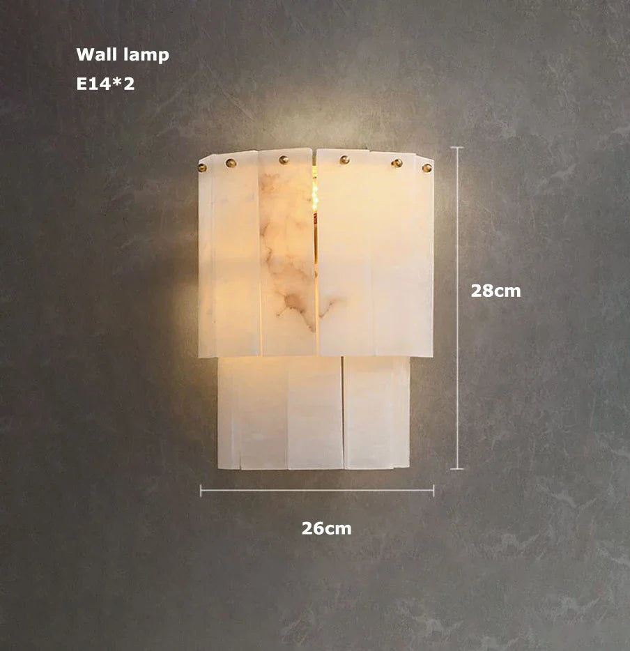 Afralia™ Spanish Marble Chandelier for Hotel Restaurant Lobby Custom Decoration Light