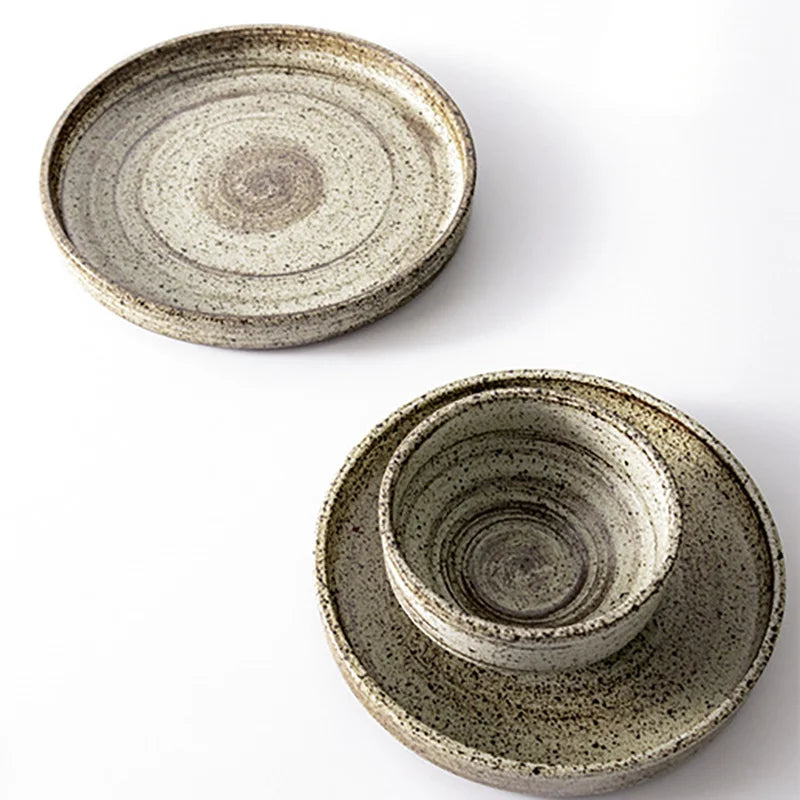 Afralia™ Stoneware Japanese Tableware Set