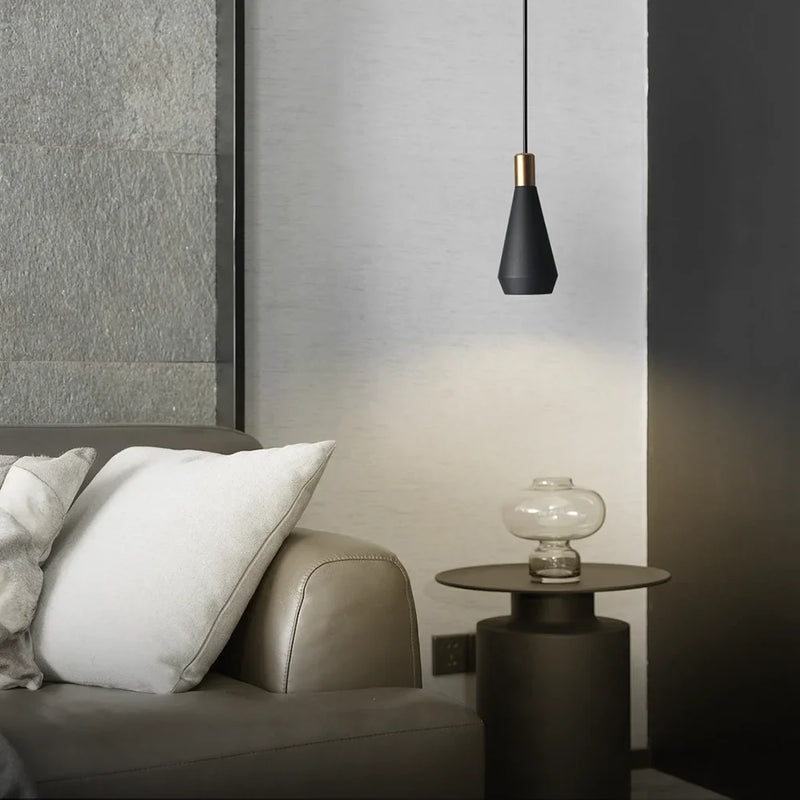 Afralia™ Black Metal LED Luxury Pendant Chandelier for Modern Home Décor