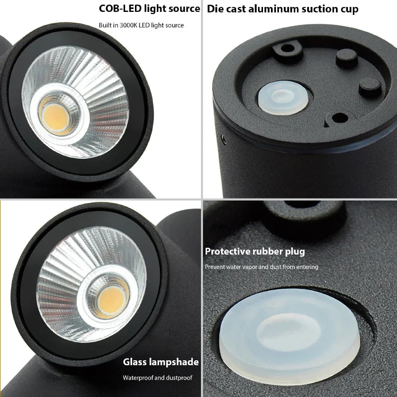 Afralia™ LED Wall Sconce: Aluminum Creative Indoor Outdoor Lamp for Living Room Bathroom