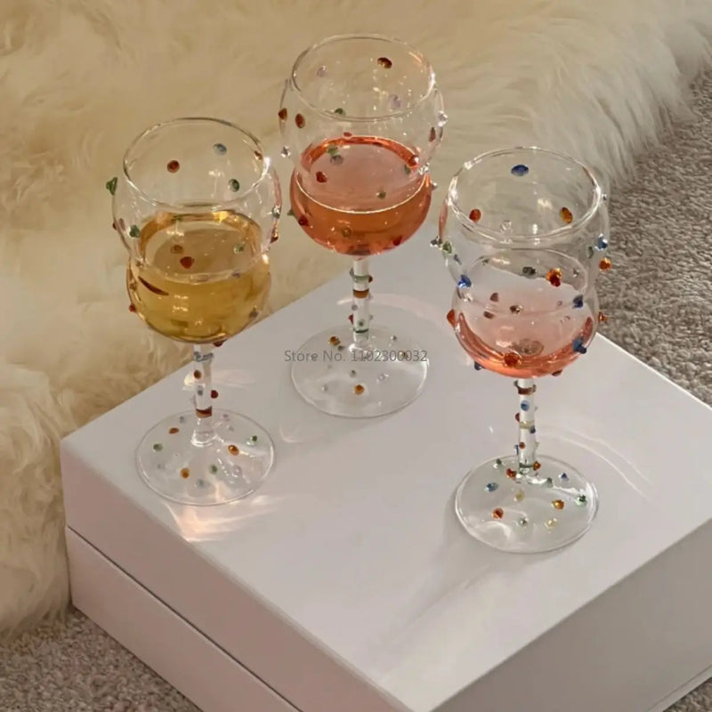 Afralia™ Sparkling Gem Champagne Coupes Wine Glass