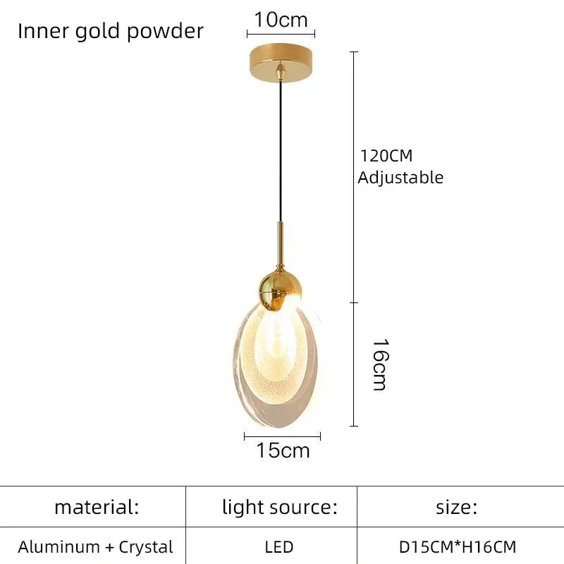 Afralia™ Crystal LED Chandelier for Dining Room Decor