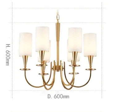 Afralia™ Copper Ceiling Chandelier for Living Room Kitchen Bedroom Lighting