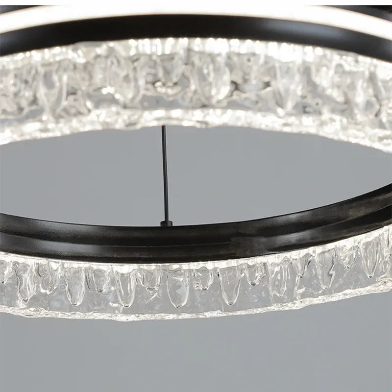 Afralia™ Nordic Ring LED Chandelier: Dimmable Luxury Lighting Fixture for Living Room, Kitchen, Bedroom