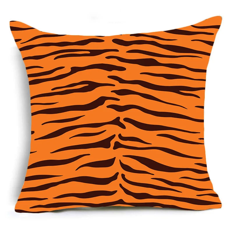 Afralia™ Animal Print Pillowcase Cushion Cover Home Decoration for Sofa