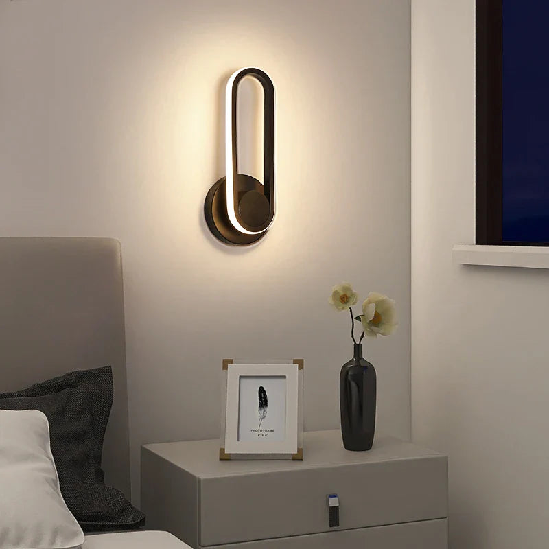 Afralia™ Rotatable LED Wall Light - Modern Decoration for Bedroom, Living Room, Corridor