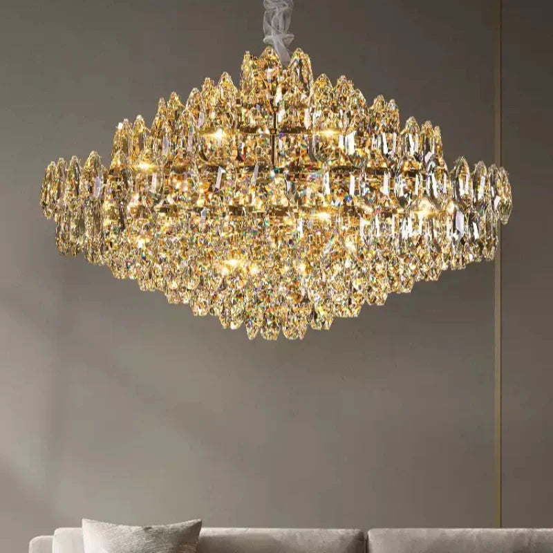Afralia™ Crystal Pendant Light - European Style LED Dining Room & Bedroom Fixture
