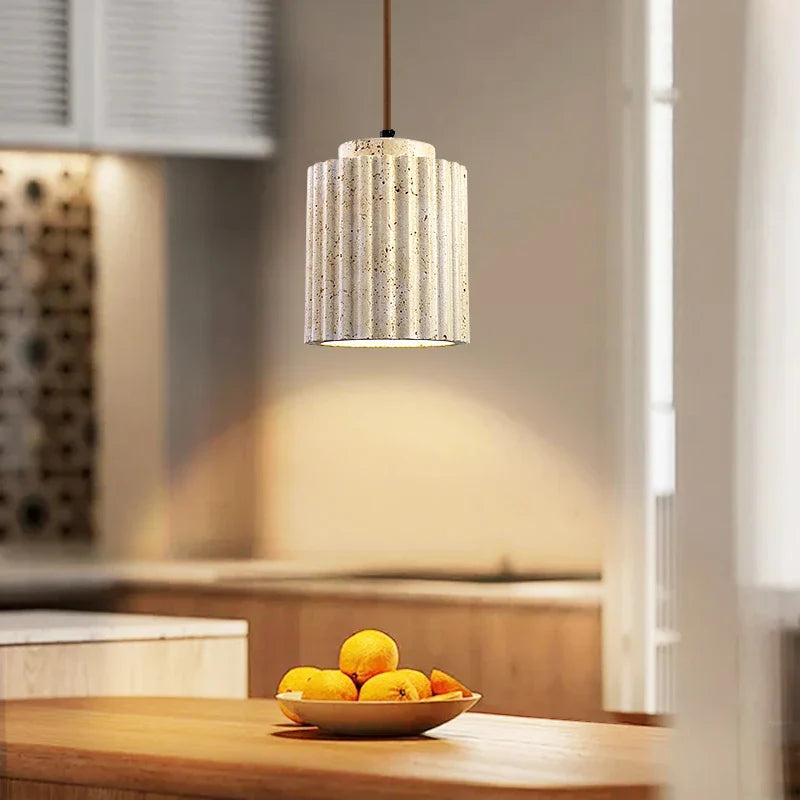 Afralia™ Vintage Roman Column LED Pendant Lamp for Dining and Living Room Decor