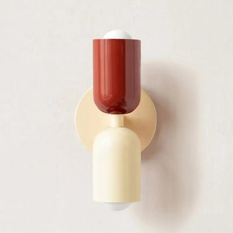 Afralia™ Modern Macaron Colorful Wall Lamp Fixture for Living, Dining, Bedroom & Bedside