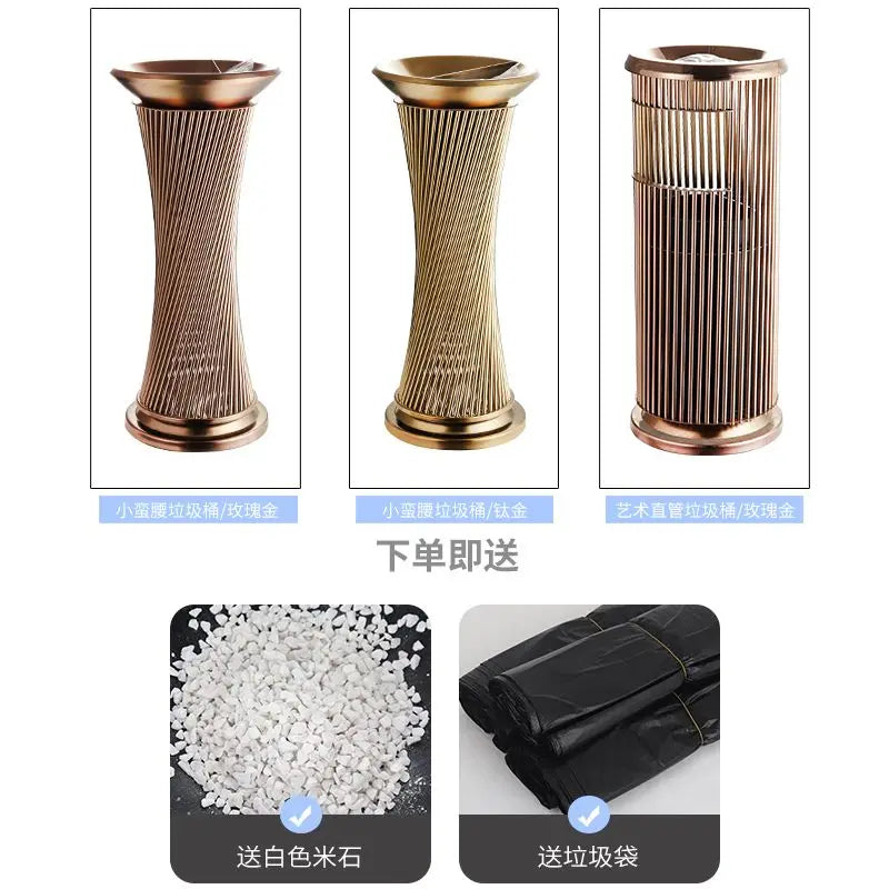Afralia™ Waste Bins: Hotel Lobby, Club Corridor, Elevator Entrance, KTV Trash Bin with Ashtray