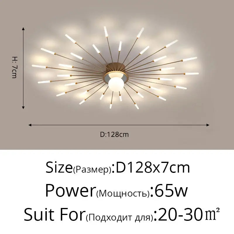 Afralia™ LED Modern Ceiling Lights for Bedroom, Hall & Living Room