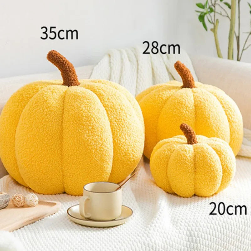 Afralia™ 3D Pumpkin Throw Pillow for Home Decoration in Living Room Sofa Couch