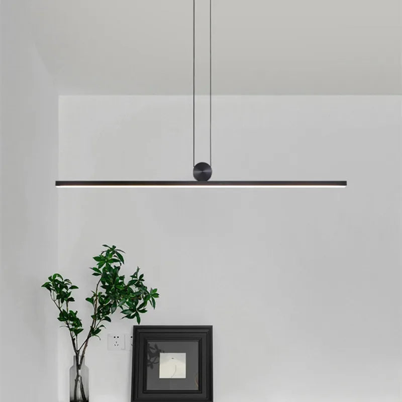Afralia™ Dimmable LED Ceiling Chandelier: Modern Minimalist Lighting for Home and Office