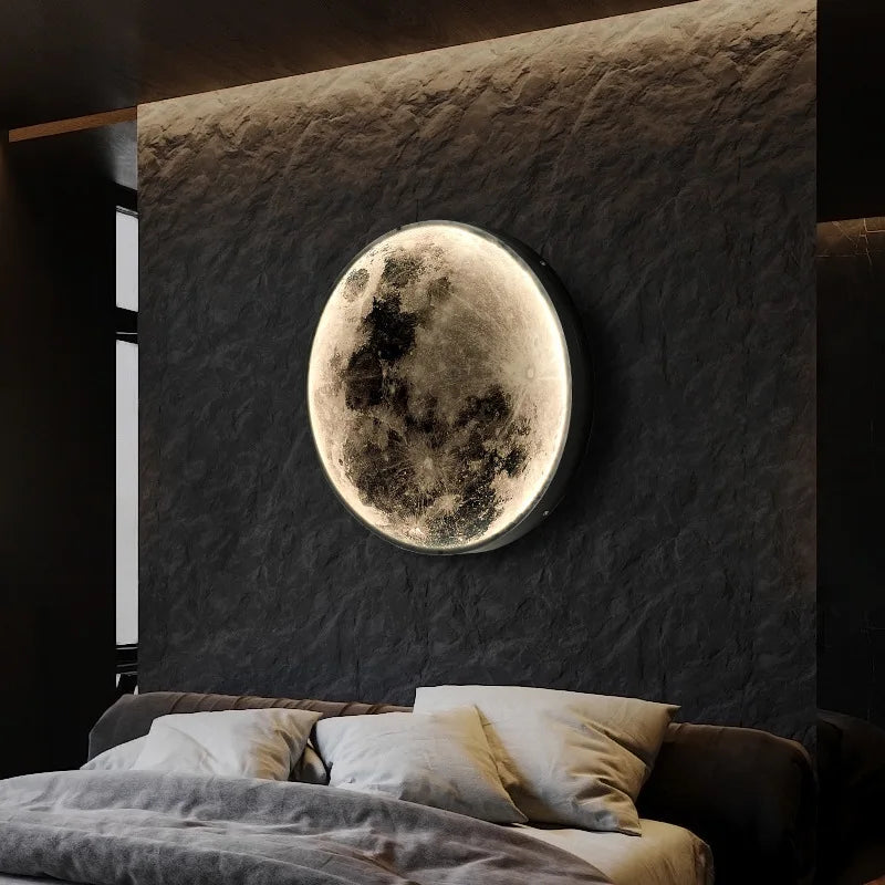 Afralia™ Moon Wall Lamp Sconces, Hallway to Bedroom Gallery Decor Lighting