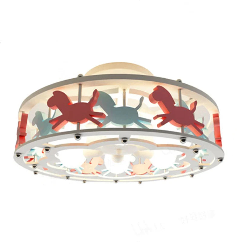 Afralia™ Trojan Kids Ceiling Lamp: Modern, Simple, Warm, Creative for Bedrooms & Corridors.