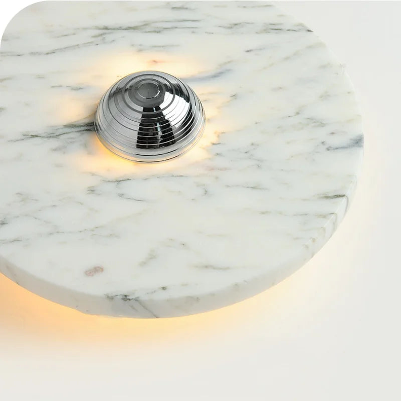Afralia™ Marble LED Wall Sconce Light: Modern Nordic Home Decor for Living Room Bedroom