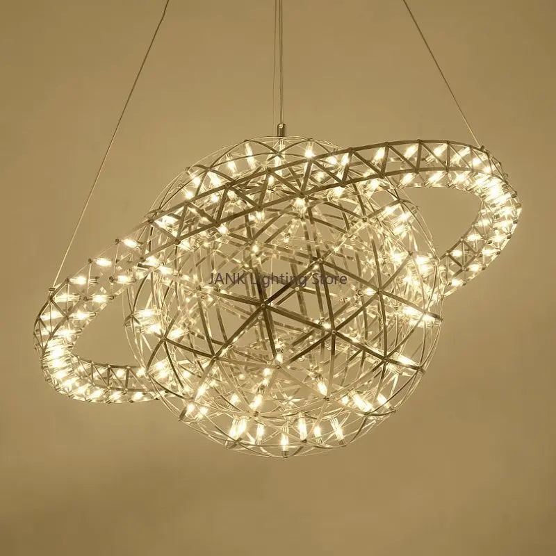 Afralia™ Raimond Satellite LED Chandelier Stainless Steel Ceiling Lamp