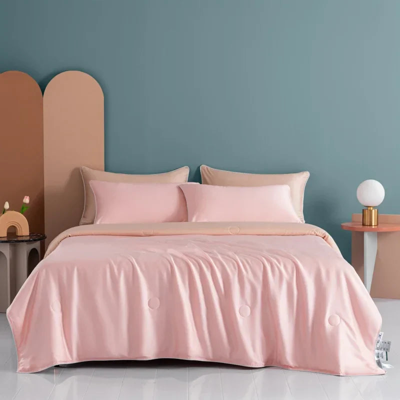 Afralia™ Cooling Comforter: Silky Soft Lightweight Quilt for Summer, Double-Sided Cold Fabric