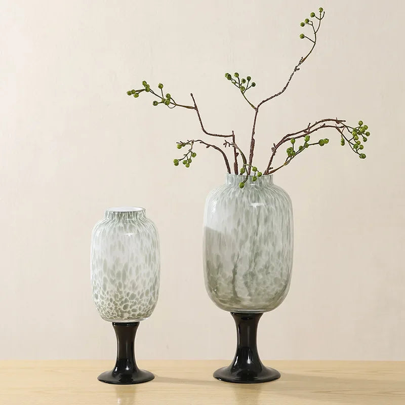 Afralia™ Dot Texture Glass Vase for Stylish Home Decor