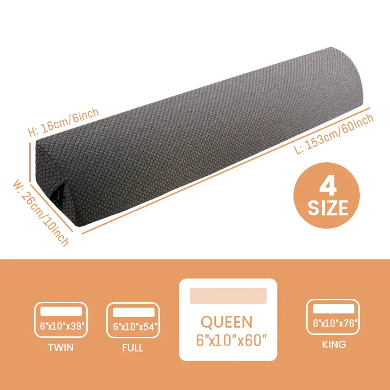 Afralia™ Bed Headboard Pillow Wedge - Mattress Gap Filler for Comfortable Sleep