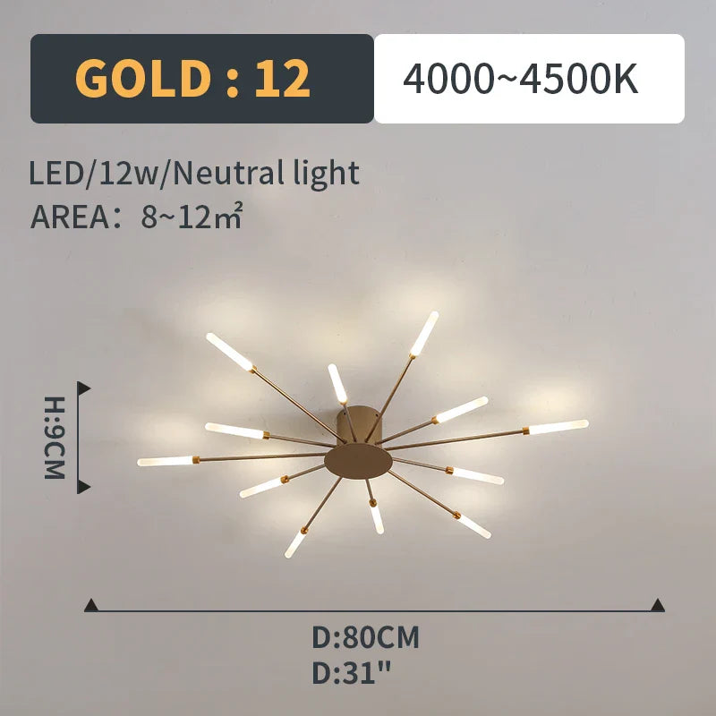 Afralia™ Fireworks Pendant Lamps: Modern LED Chandelier for Living Room, Bedroom, and Home Lighting