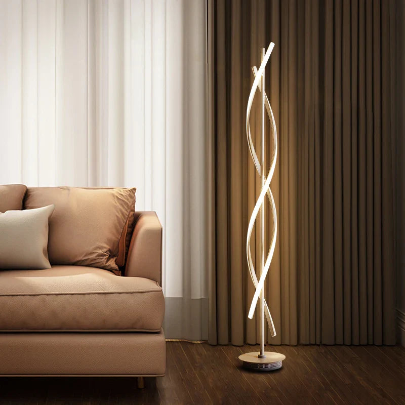 Afralia™ Geometric Line LED Floor & Table Lamp for Modern Living Room & Bedroom