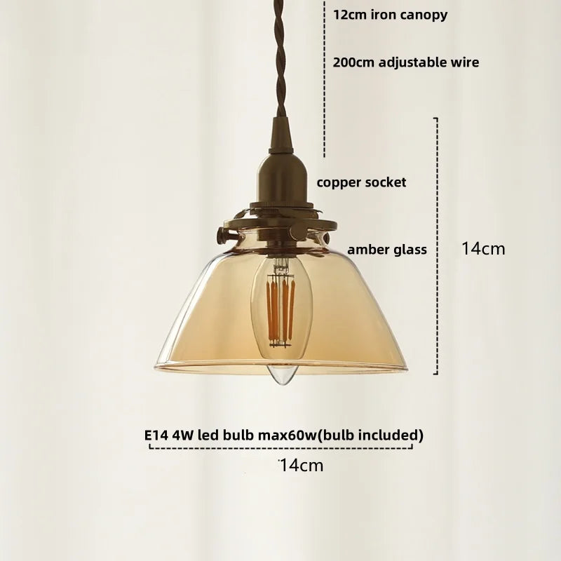 Afralia™ White Glass LED Pendant Lamp Nordic Modern Copper Socket Hanging Lights