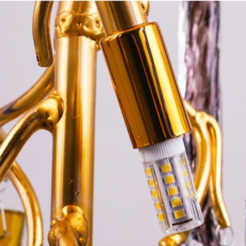 Afralia™ Crystal Pendant Chandelier - Elegant Ceiling Light for Villa Stairwell & Hotel