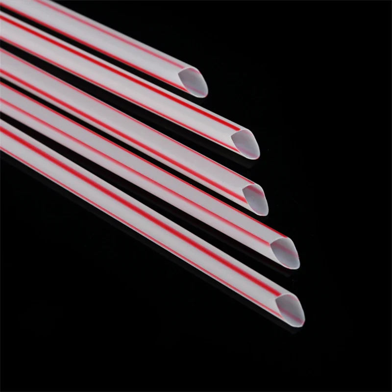 Afralia™ Cusp Curved Straws | 50pcs 3.6*150mm | Individually Wrapped for Drinks & Smoothies