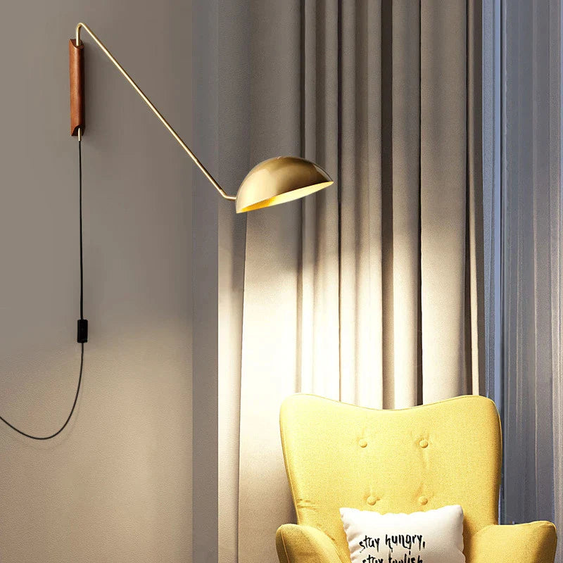 Afralia™ Long Arm Wall Lamps: Adjustable Minimalist Lighting for Home, Living Room, Bedroom, Study