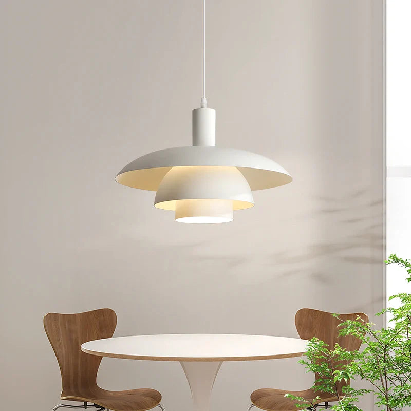 Afralia™ Cream Style Nordic Restaurant Pendant Lamp PH5 Flying Saucer Bar Table Lamp