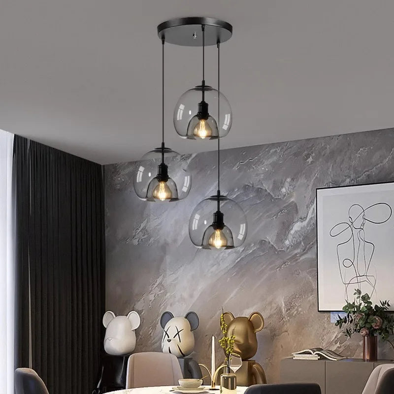 Afralia™ Modern Dine Room Pendant Lights LED Chandelier Ceiling Lamp Interior Lighting