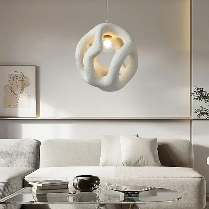 Afralia™ Wabi-Sabi Pendant Lamp: Bedroom Dining Home Decor LED Chandelier