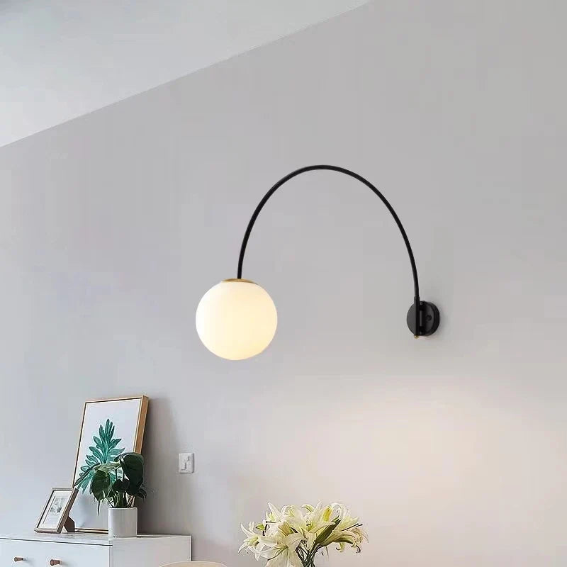 Nordic LED Wall Lamp by Afralia™ - Modern, Multifunctional, Long Rod Design