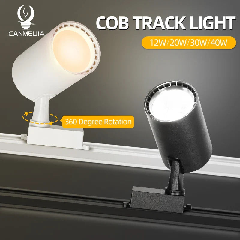 Track Light LED Fixture Ceiling Railway Lights by Afralia™ - Full Set Rail Track Lighting for Home Decor