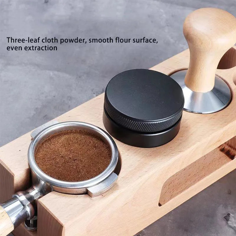 Afralia™ Coffee Distribution Tool: Adjustable Palm Tamper, Stainless Steel, 3 Angled Slopes