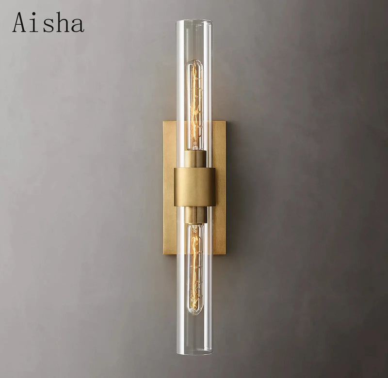 Afralia™ Modern Double Head Wall Sconce for Bedroom, Aisle, or Porch Décor