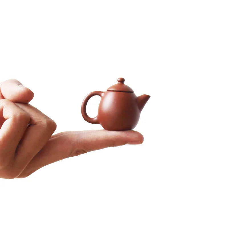 Afralia™ Purple Clay Mini Teapot Set - Handmade Chinese Tea Accessories & Creative Trinkets