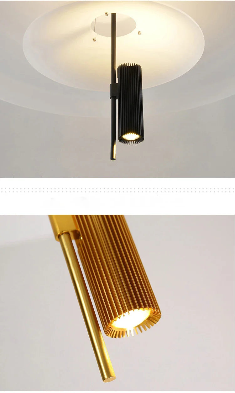 Afralia™ UFO LED Chandelier Pendant Light for Dining Living Room Bar - Modern Saucer Design