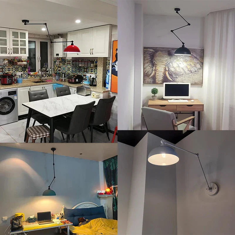Afralia™ Modern Multicolor Metal Pendant Light for Dining Room, Study, Bar - Rotatable Ceiling Lamp