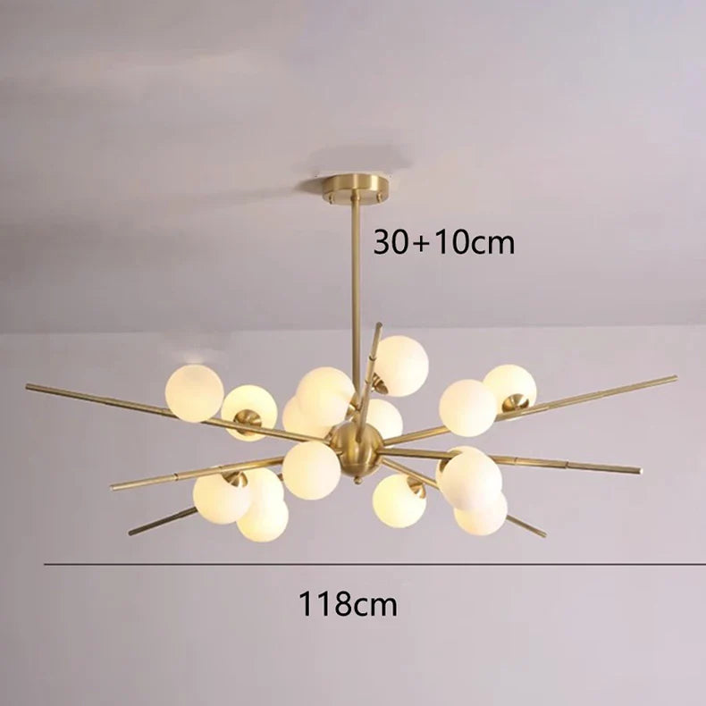 Afralia™ Modern LED Chandelier Lighting for Living Room Bedroom Dining Room