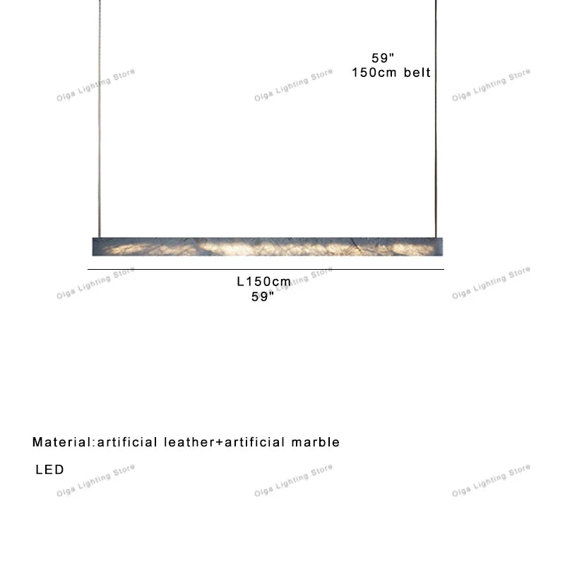 Afralia™ 2025 Marble Design Pendant Light - Dimmable LED Office Bar Decor