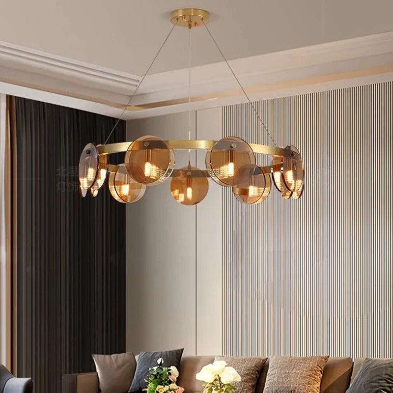 Afralia™ Modern LED Pendant Chandeliers for Home Decor Living and Dining Room Lighting